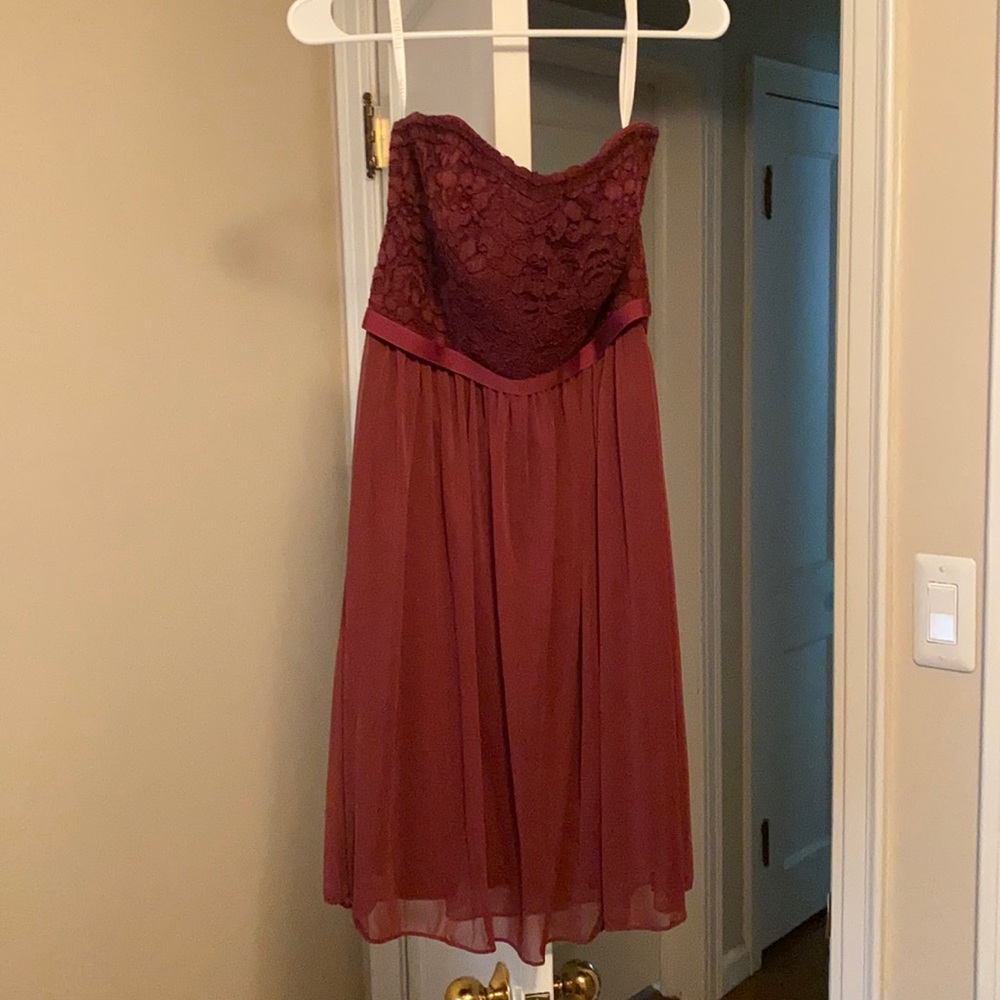 David’s Bridal, Wine Color, Size 4
